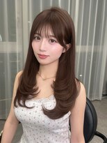 ボタン シブヤ(VOTAN SHIBUYA) 【MISAKI】レイヤーカット/ショコラブラウン/顔まわりカット