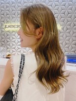 ピークアブー アヴェダ ギンザシックス(PEEK-A-BOO AVEDA GINZASIX)&nbsp;ベージュカラー 透明感カラーレイヤーミディアム 大人女性◆