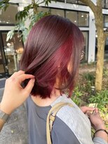 サラ 山口店(SARA)&nbsp;さりげなく可愛いレッドインナーボブ