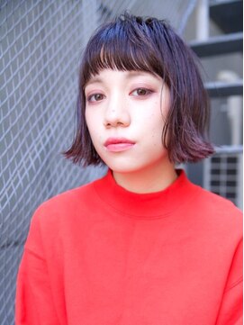 ロジッタ(ROJITHA) ミニマムボブ×ラズベリーブラウン