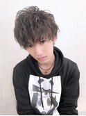 韓国マッシュ・無造作フェザーくせ毛風ショートレイヤー