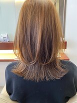 マーリャヘアー(mallia hair) くびれ外ハネセミロングスタイル