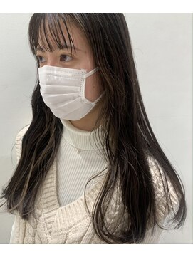 バズ(BUZZ) 1回ブリーチでベージュ系インナーカラー*イエベ春*