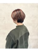 艶感ハイライト×ショートボブ