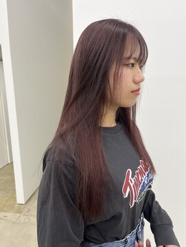 ビーヒアナウ N゜03 金沢駅西店(BE HERE NOW) 【breach color/pink greige/ロング/トリートメント】