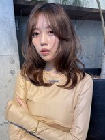 サイン 渋谷(SIGN)&nbsp;切りっぱなしボブエアリーロングピンクブラウンベリーショート