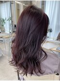 透明感たっぷりの暖色カラー