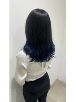 ルシードスタイル リミックス(LUCIDOSTYLE reMix)&nbsp;裾カラー×ブルーカラー