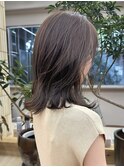 ブリーチなしカラー グレージュ くびれヘア レイヤー/momoka