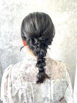 スタイル 横浜(STYLE)&nbsp;ヘアアレンジ/横浜/編みおろし/ハーフアップ