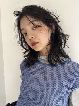 フランチェスカ(Francesca) 前髪無しパーマ/かきあげパーマ/ミディアムパーマ