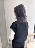 YOKE 切りっぱなしボブ結べるボブ艶髪グレーアッシュブリーチ