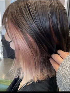 テーラヘアー 公津の杜店(TELA HAIR) インナー×ペールピンク【TELA HAIR 公津の杜店】