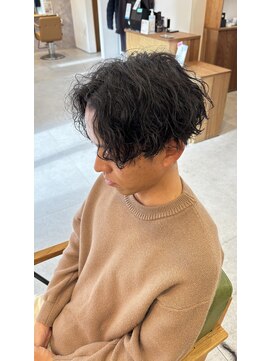 ブランチオム 宇佐店(branch homme) 【波巻きスパイラル】センターパート【メンズパーマ】