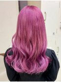 【パキパキピンクラベンダー】池袋美容室