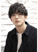 無造作マッシュメンズショート☆ツーブロックアッシュブラウン