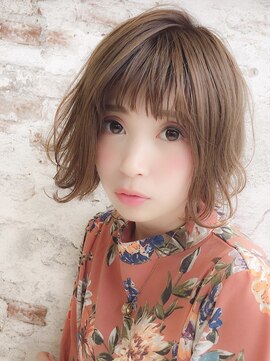 リープアルケー ヘアアンドヘッドスパ 錦糸町北口店(leap arche Hair&head spa) アンブレラカラー/こなれミディ/ウェーブパーマ/前髪/錦糸町