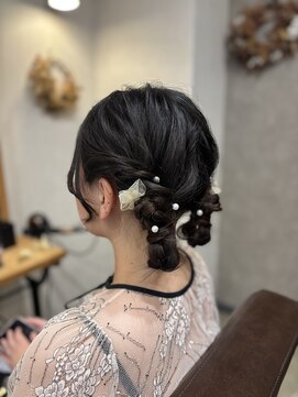 結婚式お呼ばれヘアセット