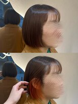 ジーナ センター北(Zina)&nbsp;インナーカラーでイメチェン！オレンジカラー