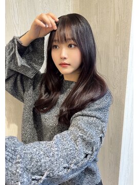 タブーセントラル(TABOO Central) ダークブラウンカラー/前髪カット/Aujuaトリートメント