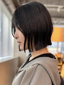 マッシュ チャヤマチ(MASHU chayamachi) 柔らか透明感カラー/ブリーチなし/オリーブブラウン/大阪梅田