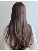 20代30代40代大人可愛いハイライトブリーチグレージュ