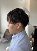 フェザーパーママッシュセンターパートツーブロック