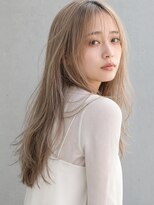 トリニティ(trinity) ブリーチ ダブルカラー ミルクティーベージュ レイヤーカット