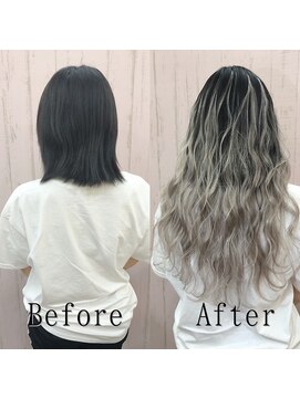 エクステ専門店あるじゃんすー 小倉店 ホワイトシルバー#シールエクステ#セミウェットウェーブ#小倉