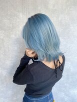 ヘアーアンドメイク ブロッサム 志木南口店(HAIR&MAKE Blossom)&nbsp;ブルーシルバーハイトーンカラーブリーチダブルカラー髪質改善