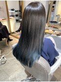 【NABLA】伊之助カラー毛先グラデーションブルー