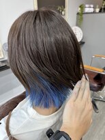 ネジヘアライフ(Nezi Hair Life) インナーカラー　ブルー