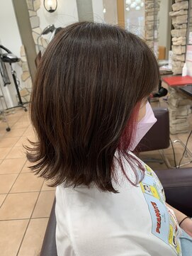 リー 甲子園(Lee) ワンポイント×ピンク×インナーカラー1☆