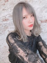 クシュ 所沢東口店(kusyu...) アッシュブルー.ブルージュカラー.アッシュシルバー.ミニボブ