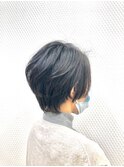 グラデーション/ショート/白髪染め/黒髪/40代50代60代/ひし型/