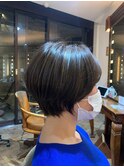 [大人女性サロン/広尾]ひし形ショート/小顔ショート