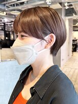 アイティーバイアルバム 北千住店(IT by ALBUM)&nbsp;ナチュラルショート_マチルダボブピンクベージュ_ba461221