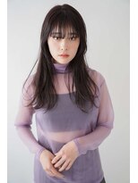 シェル 立川(shell)&nbsp;くびレイヤーエモージュ前髪ピンクベージュワンカール【立川】