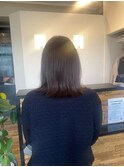 夏のヘアカラー美肌診断　うる艶ケアカラー 切りっぱなし