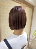 【RYOSUKE】ボブヘア_丸みボブ_暖色系カラー