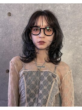 ロンドアンメゾン 原宿(Lond un Maison.) レイヤーカット　ハッシュカット　アッシュオリーブ