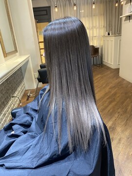 ワンスタイル(One style) 【ケアブリーチ2回】バレイヤージュ＋髪質改善トリートメント