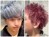 《ダブルカラー》カット+1ブリーチ+カラー+トリートメント￥22000【大宮】
