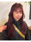 【hono】バーガンディレッド/艶カラー/アレンジ