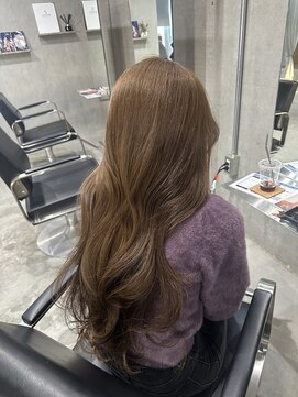 ラック(LUCK) ミルキーベージュ/船橋/くすみベージュ/細めハイライト