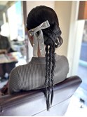 【3月】結婚式ヘアアレンジ　カチモリヘア