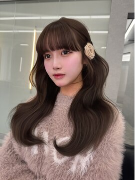 ボタン ハカタ(VOTAN hakata) 【中村珠梨】透明感カラー/ベージュ/顔周りカット/韓国ヘア