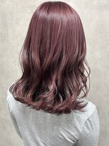 ルノン(LUNON)&nbsp;ホワイトグレージュミニウルフチェリーブラウンデジタルパーマ