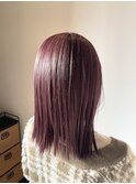 色落ちも楽しめる × ピンクバイオレット
