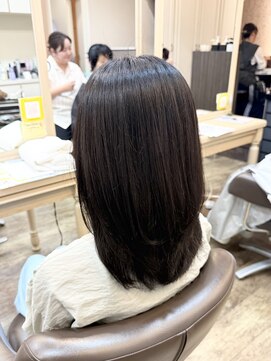 アルターリール(aL ter Rire) ホワイトグレージュ/デジタルパーマ/チェリーブラウン/杉田花乃